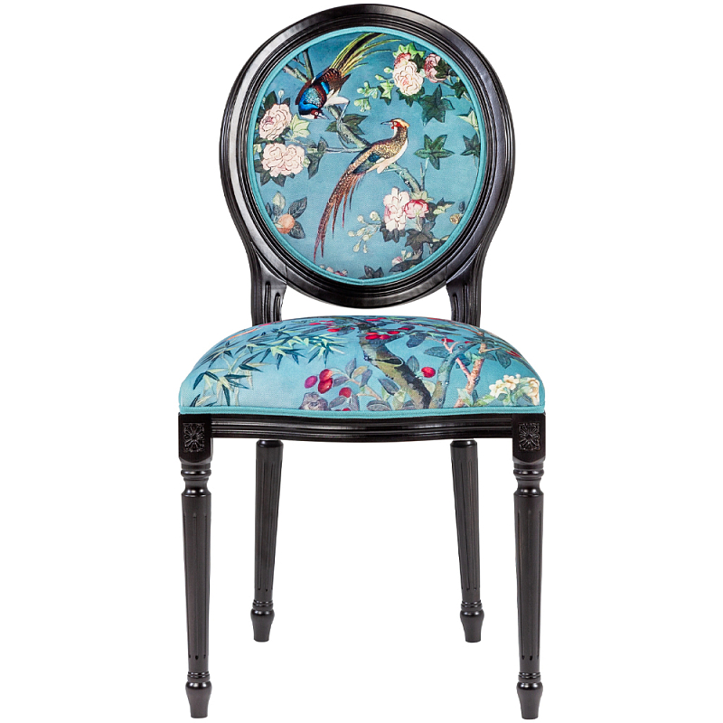           Turquoise Chinoiserie Birds Garden Chair ̆    -- | Loft Concept 