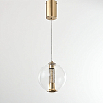 Подвесной светильник с плафоном в форме шара Inner Gleam Orb gold варинант исполнения - 5 | Loft Concept в Ростове-на-Дону