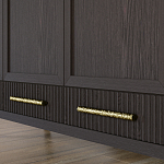 Большой Шкаф Primo Темный орех с 3 дверьми и 3 выдвижными ящиками варинант исполнения - 6 | Loft Concept в Ростове-на-Дону