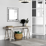 Настенное зеркало квадратной формы в черной металлической раме CORNER MIRROR BLACK варинант исполнения - 1 | Loft Concept в Ростове-на-Дону