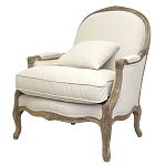 Кресло Ava Classical Armchair beige flax варинант исполнения - 3 | Loft Concept в Ростове-на-Дону