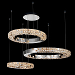 Люстра из 3-х колец с мозаичным хрустальным оформлением Sparks of Crystal варинант исполнения - 3 | Loft Concept в Ростове-на-Дону