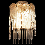 Бра с эффектом стекающего стекла и прозрачными трубками Textured Glass варинант исполнения - 3 | Loft Concept в Ростове-на-Дону