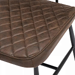 Стул с темно-коричневой обивкой из экокожи Benderson варинант исполнения - 7 | Loft Concept в Ростове-на-Дону
