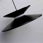 Бра черного цвета с двойным абажуром в форме конусов Obsidian Touch варинант исполнения - 3 | Loft Concept в Ростове-на-Дону