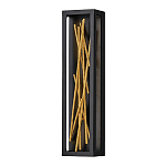 Бра в прямоугольной черной рамке с декором в виде ветвей в золотой отделке Hinkley варинант исполнения - 1 | Loft Concept в Ростове-на-Дону