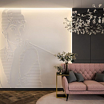 Барельеф AUDREY HEPBURN варинант исполнения - 1 | Loft Concept в Ростове-на-Дону