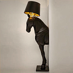 Horse Statue Floor Lamp Большой светильник Черная Лошадь варинант исполнения - 3 | Loft Concept в Ростове-на-Дону