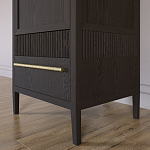 Узкий Шкаф Primo с 2 выдвижными ящиками Темный орех варинант исполнения - 4 | Loft Concept в Ростове-на-Дону