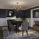 Люстра цвета латунь с 6-ю лампами в форме свечей в классическом стиле Hinkley варинант исполнения - 8 | Loft Concept в Ростове-на-Дону