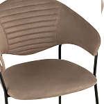 Коричневый стул с обивкой из искусственной замши Alexis варинант исполнения - 6 | Loft Concept в Ростове-на-Дону