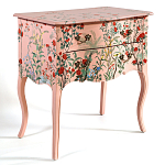 Комод розовый с росписью Цветы L.XV CHEST OF DRAWERS Flowers варинант исполнения - 2 | Loft Concept в Ростове-на-Дону