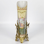 Фарфоровая ваза с бронзовыми элементами Eden Garden варинант исполнения - 6 | Loft Concept в Ростове-на-Дону