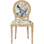Стул из массива бука с изображением птиц и цветов Beige Green Chinoiserie Garden Chair варинант исполнения - 1 | Loft Concept в Ростове-на-Дону