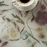 Круглый журнальный столик со столешницей из эпоксидной смолы Epoxy Resin Flowers Coffee Table варинант исполнения - 11 | Loft Concept в Ростове-на-Дону