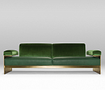 Эксклюзивный Диван в стиле Арт-деко Phoenix с элегантными латунными элементами  варинант исполнения - 1 | Loft Concept в Ростове-на-Дону