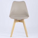 Стул с основой из пластика и мягким сиденьем Arvika Beige варинант исполнения - 3 | Loft Concept в Ростове-на-Дону