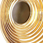 Бра с рельефным круглым плафоном янтарного цвета Savio Glass Disc Light варинант исполнения - 4 | Loft Concept в Ростове-на-Дону