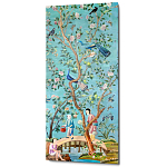 Постер на холсте в стиле шинуазри Chinoiserie Bridge in the garden Poster варинант исполнения - 1 | Loft Concept в Ростове-на-Дону