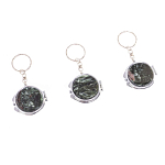 Зеркало брелок карманное двухстороннее из натурального камня Серафинит Stone Mirrors варинант исполнения - 8 | Loft Concept в Ростове-на-Дону