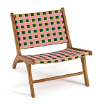 Кресло низкое из массива тика Barbados варинант исполнения - 2 | Loft Concept в Ростове-на-Дону