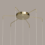 Люстра с 7-ю плафонами из прозрачного стекла в форме шара Orb Cascade  варинант исполнения - 13 | Loft Concept в Ростове-на-Дону