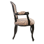 Полукресло с мягкой обивкой из льна на 4-х ножках из массива березы Gladys Armchair варинант исполнения - 1 | Loft Concept в Ростове-на-Дону