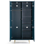 Шкаф двухдверный Scale Ornament Blue Wardrobe варинант исполнения - 4 | Loft Concept в Ростове-на-Дону