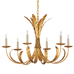 Люстра золотая с декором в виде перьев Bunch of Feathers варинант исполнения - 3 | Loft Concept в Ростове-на-Дону