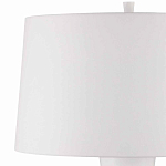 Торшер белый с тканевым абажуром на деревянном основании Graceful Silhouette варинант исполнения - 2 | Loft Concept в Ростове-на-Дону