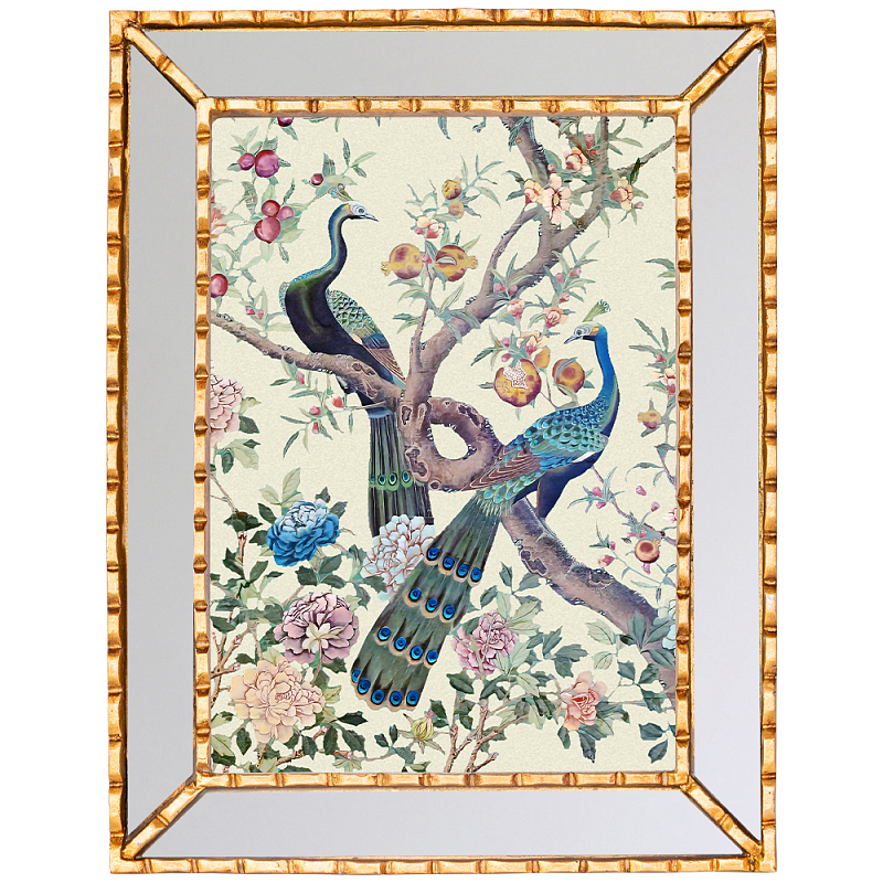        Chinoiserie Imperial Garden Peacocks on a Tree Poster  ̆     -- | Loft Concept 