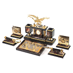 Настольный письменный набор из яшмы и долерита с декором Двуглавый орел Manager Organizer варинант исполнения - 2 | Loft Concept в Ростове-на-Дону