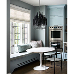 Люстра черная с несколькими ярусами деревянных палочек Bright Wooden Chandelier варинант исполнения - 5 | Loft Concept в Ростове-на-Дону