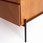 Шкаф с геометрическим рисунком на дверцах Anders Dark Wood варинант исполнения - 5 | Loft Concept в Ростове-на-Дону