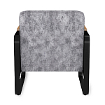 Кресло серый велюр с жесткими подлокотниками на полозьях Ashton варинант исполнения - 4 | Loft Concept в Ростове-на-Дону