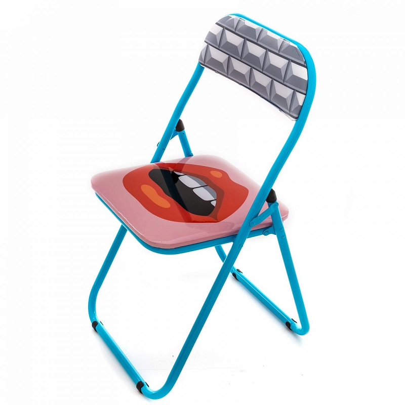 Стул Seletti Folding Chair Mouth Мульти Голубой в Ростове-на-Дону | Loft Concept 