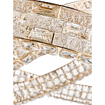 Люстра на 2 кольца с текстурной огранкой Reflection of Reality варинант исполнения - 4 | Loft Concept в Ростове-на-Дону