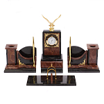 Настольный письменный набор из лемезита и змеевика с декором в виде Орла в подарочной упаковке Successful Leader варинант исполнения - 1 | Loft Concept в Ростове-на-Дону