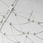 Люстра подвесная с тонкой металлической конструкцией цвета хром Quasar варинант исполнения - 4 | Loft Concept в Ростове-на-Дону