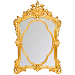 Зеркало с ажурной раме золотого цвета Classic Ornament Mirror варинант исполнения - 1 | Loft Concept в Ростове-на-Дону