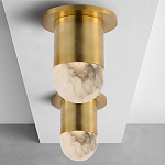 Потолочный светильник светодиодный с плафоном из натурального камня Purgatory варинант исполнения - 3 | Loft Concept в Ростове-на-Дону