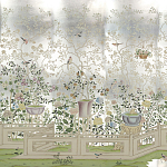 Обои ручная роспись Temple Newsam White Gold gilded silk варинант исполнения - 1 | Loft Concept в Ростове-на-Дону