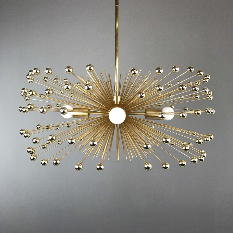  Gold Beaded Urchin Chandelier Lighting   -- | Loft Concept 