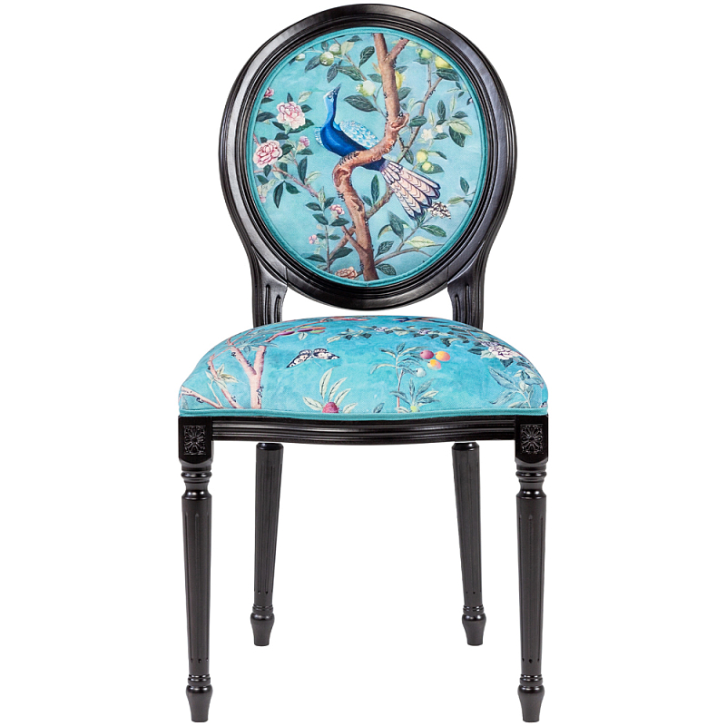           Turquoise Chinoiserie Blue Bird Chair ̆    -- | Loft Concept 