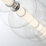 Подвесной светильник линейный с прозрачными стеклянными шарами разного диаметра Eurofase варинант исполнения - 6 | Loft Concept в Ростове-на-Дону