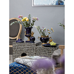 Менажница темно-синяя фарфоровая с бронзовой фигуркой ангела Eden Garden варинант исполнения - 6 | Loft Concept в Ростове-на-Дону