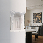 Встраиваемый в стену гипсовый светильник под покраску с колоннами и арками в античном стиле Antiquity Athena варинант исполнения - 15 | Loft Concept в Ростове-на-Дону