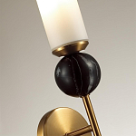 Бра с цилиндрическим матовым плафоном и шаром из камня на металлическом основании Orb Essence варинант исполнения - 3 | Loft Concept в Ростове-на-Дону