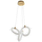 Фигурная люстра украшенная кристаллами из хрусталя Gilbertine Crystals Curly Ring Chandelier S варинант исполнения - 2 | Loft Concept в Ростове-на-Дону