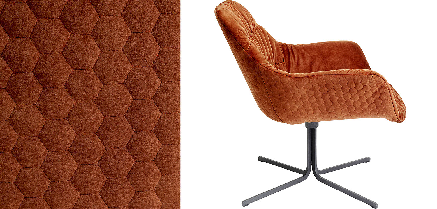 Кресло вращающееся Cinnamon Honeycomb - Loft-Concept в Ростове-на-Дону